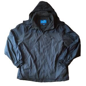 Polar Edge Black Fleece Lined Winter Coat
